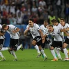 德国队战胜意大利队后，信心十足地进入了对阵法国队的比赛。 （来源：盖蒂图片社）