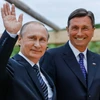 Tổng thống Nga Vladimir Putin và Tổng thống Slovenia Borut Pahor. (Nguồn: sloveniatimes.com)