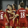 Tuyển nữ Việt Nam đánh bại Thái Lan 2-0 ở vòng bảng. (Nguồn: MFF)