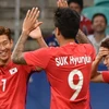 Niềm vui của các cầu thủ U23 Hàn Quốc. (Nguồn: Getty Images)