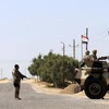 Lực lượng quân đội Ai Cập ở Sinai. (Nguồn: AFP)