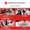 Trang web của Ủy ban Chữ thập đỏ Singapore. (Nguồn: todayonline.com)