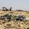 Hiện trường vụ rơi máy bay Boeing 737 MAX của hãng hàng không Ethiopia Airlines gần Bishofty, Ethiopia, ngày 11/3. (Ảnh: AFP/ TTXVN)