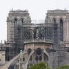 Nhà thờ Đức Bà Paris bị phá hủy một phần sau vụ hỏa hoạn, ngày 16/4/2019. (Ảnh: THX/TTXVN)