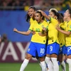 Marta (số 10) giúp Brazil đánh bại Italy. (Nguồn: Getty Images)