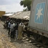 Hiện trường vụ tại nạn đường sắt ở CH Congo. (Nguồn: africanews.com)