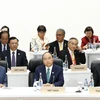 Thủ tướng Nguyễn Xuân Phúc dự Phiên thứ 3 về Phát triển bền vững. (Ảnh: Thống Nhất/TTXVN)