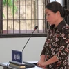 Bị cáo Nguyễn Thị Thu Hà tại phiên xét xử. (Ảnh: Nguyễn Thành/TTXVN)