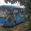 Tai nạn giao thông trên địa bàn huyện Đức Trọng, Lâm Đồng. (Ảnh: Đặng Tuấn/TTXVN)