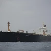 Tàu chở dầu Grace 1 trên vùng biển ngoài khơi Gibraltar ngày 6/7. (Ảnh: AFP/ TTXVN)