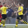 Paco Alcacer (số 9) mở đầu chiến thắng cho Dortmund. (Nguồn: Getty Images)