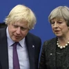Bà Theresa May và ông Boris Johnson. (Nguồn: AP)