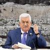 Tổng thống Palestine Mahmoud Abbas phát biểu tại cuộc họp ở thành phố Ramallah, Bờ Tây ngày 25/7. (Ảnh: THX/TTXVN)