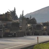 Quân đội Thổ Nhĩ Kỳ ở gần biên giới với Syria. (Nguồn: AP)