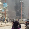 Hiện trường một vụ đánh bom ở Afrin. (Nguồn: aa.com.tr)