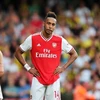 Aubameyang (giữa) lập cú đúp, nhưng Arsenal vẫn không chiến thắng. (Nguồn: Getty Images)