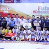 Câu lạc bộ Thái Sơn Nam lần thứ 4 liên tiếp vô địch giải đấu. (Ảnh: Tiến Lực/TTXVN)