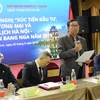 Ông Lê Hồng Thăng, Giám đốc Sở Công Thương thành phố Hà Nội, phát biểu tại hội nghị. (Ảnh: Duy Trinh-Trần Hiếu/TTXVN)