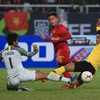 Việt Nam hướng đến chiến thắng trước Malaysia trên sân Mỹ Đình. (Ảnh: Trọng Đạt/TTXVN)