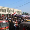 Người biểu tình phản đối Chính phủ tập trung tại quảng trường Tahrir ở thủ đô Baghdad, Iraq. (Ảnh: THX/ TTXVN)