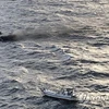 Hình ảnh thuyền bốc cháy ngoài khơi đảo Jeju do Lực lượng bảo vệ bờ biển Jeju cung cấp vào ngày 19/11. (Nguồn: Yonhap)