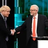 Thủ tướng Boris Johnson và lãnh đạo Công đảng Jeremy Corbyn tranh luận trực tiếp trên tuyền hình. (Nguồn: The Sun)