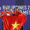 Đội tuyển Cử tạ đã giành được 2 huy chương vàng ngay ngày ra quân SEA Games 30. (Ảnh: Hoàng Linh/TTXVN)