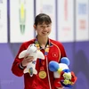 Ánh Viên đã có được 5 huy chương Vàng tại SEA Games 30. (Ảnh: Vietnam+)
