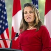 Phó Thủ tướng Canada Chrystia Freeland. (Ảnh: AFP/TTXVN)