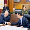Tổng thống Nga Putin hội đàm với người đồng cấp nước chủ nhà Bashar al-Assad. (Nguồn: businesslive)