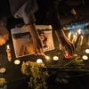Tưởng niệm các nạn nhân trong vụ máy bay rơi tại Tehran, Iran,ngày 11/1/2020. (Ảnh: THX/TTXVN)