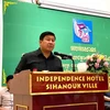 Ông Say Sam Al, Ủy viên Trung ương CPP, Bộ trưởng Bộ Môi trường đồng thời là Trưởng ban công tác của Trung ương CPP tại tỉnh Preah Sihanouk. (Ảnh: Trần Long/Vietnam+)