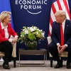Tổng thống Mỹ Donald Trump gặp tân Chủ tịch EC Ursula von der Leyen. (Nguồn: EPA)