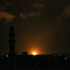 Chuyến thăm của phái đoàn Ai Cập diễn ra sau khi Israel tiến hành không kích nhằm vào các mục tiêu của Hamas. (Ảnh: AFP/TTXVN)