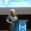 Tổng Tư lệnh Quân đội Malaysia, tướng Haji Affendi Buang phát biểu tại Đối thoại. (Ảnh: Mạnh Tuân/TTXVN)