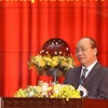Thủ tướng Nguyễn Xuân Phúc phát biểu. (Ảnh: Phạm Hậu/TTXVN)