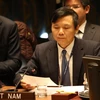 Đại sứ Đặng Đình Quý, Trưởng phái đoàn đại diện thường trực Việt Nam tại Liên hợp quốc. (Ảnh: Hữu Thanh/TTXVN)