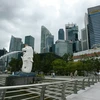 Công viên Merlion ở Singapore. (Ảnh: AFP/TTXVN)