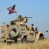 Binh sỹ Mỹ tuần tra tại tỉnh Hasakeh, Đông Bắc Syria. (Ảnh: AFP/TTXVN)