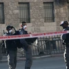 Cảnh sát Israel phong tỏa một khu vực tại Jerusalem hôm 12/4 trong bối cảnh dịch COVID-19 lan rộng. (Ảnh: THX/TTXVN)