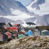 Một khu nhà định cư trên đảo Greenland. (Ảnh: AFP/TTXVN)