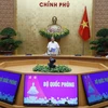 Thủ tướng Nguyễn Xuân Phúc chủ trì họp Thường trực Chính phủ với Ban chỉ đạo Quốc gia phòng, chống dịch COVID-19. (Ảnh: Thống Nhất/TTXVN)