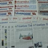 Một số tờ báo lớn tại Lào.
