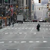 Một tuyến phố ở New York, Mỹ ngày 6/5. (Ảnh: AFP/TTXVN)