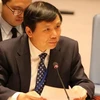 Đại sứ Đặng Đình Quý, Trưởng phái đoàn thường trực Việt Nam tại Liên hợp quốc. (Ảnh: Hữu Thanh/TTXVN)