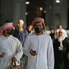 Người dân Saudi Arabia đeo khẩu trang phòng chống COVID-19. (Nguồn: AFP)