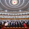 Các đại biểu tại phiên bế mạc Kỳ họp thứ 3 Hội nghị Chính Hiệp toàn quốc Trung Quốc khóa XIII tại thủ đô Bắc Kinh ngày 27/5. (Ảnh: THX/TTXVN)