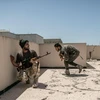 Lực lượng Chính phủ Đoàn kết dân tộc Libya (GNA) trong cuộc giao tranh với Lực lượng Quân đội quốc gia Libya (LNA) tại Tripoli ngày 2/5/2020. (Ảnh: THX/TTXVN)