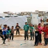 Trẻ em Syria tại một trại tị nạn ở thung lũng Bekaa, Liban. (Ảnh: AFP/TTXVN)