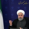 Tổng thống Iran Hassan Rouhan phát biểu tại cuộc họp nội các ở Tehran. (Ảnh: AFP/TTXVN)